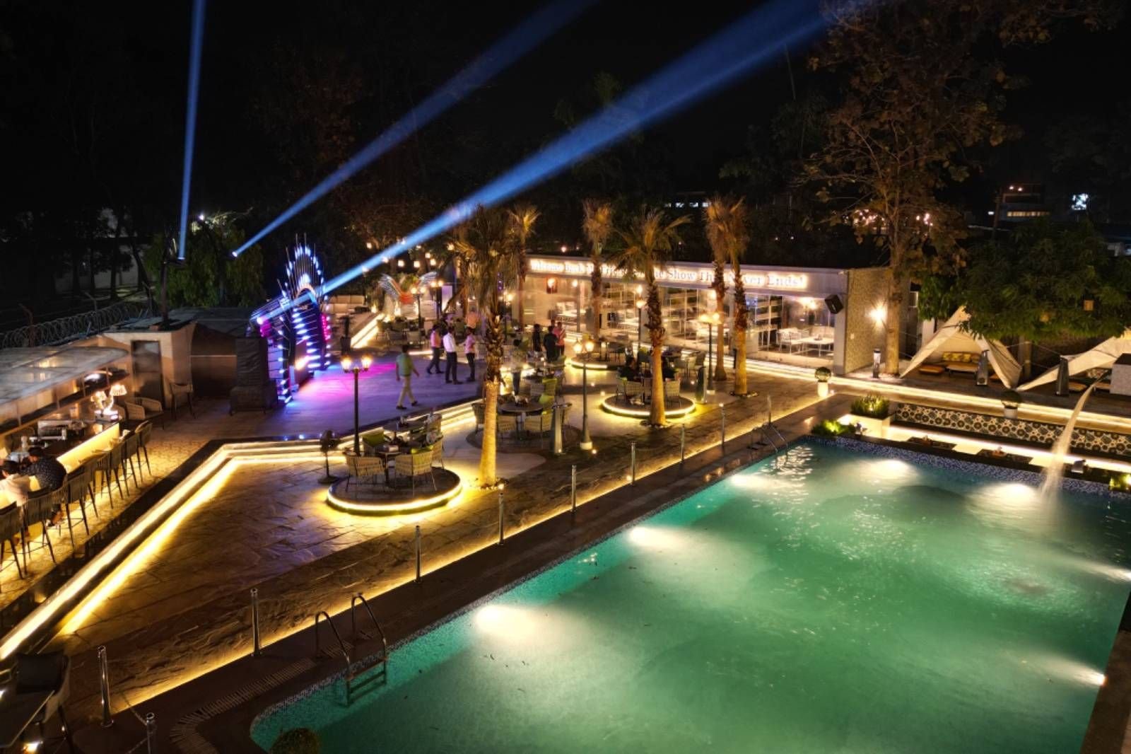 Pool night at Forest Club, Gorakhpur — see more on Instagram